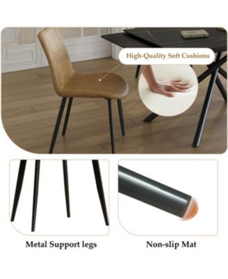 Retractable Sintered Stone Dining Table Set