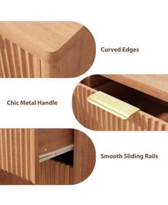 3-Drawer 2-Door Modern Sideboard Buffet Cabinet 47" Storage Buffet Table for Dining Room, Kitchen, Living Room