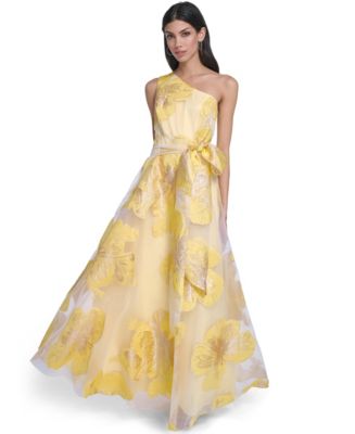 eliza j one shoulder lace dress eliza j one shoulder scuba gown