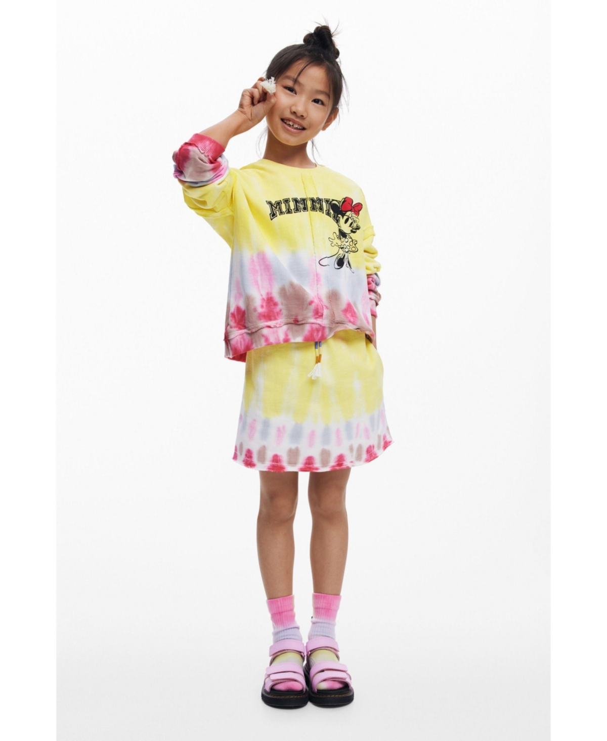Desigual Girls Girls's Minnie Mouse tie-dye sweatshirt