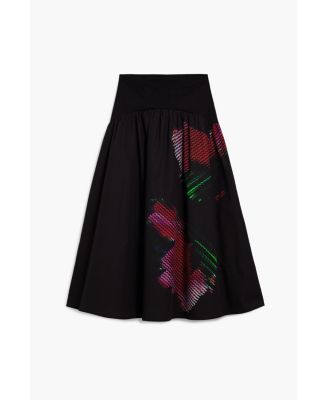 Women's Pixelated midi skirt