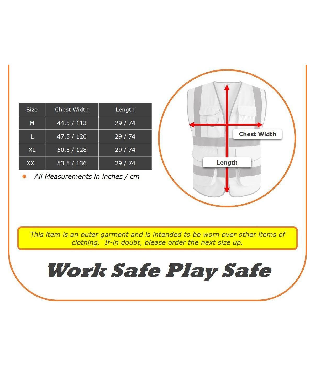 G & F Products Reflective Safety Vest