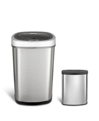 Rectangular Motion Sensor Trash Can 13.2 Gallon & 2.1 Gallon