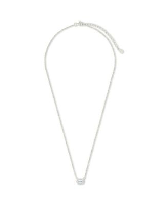 Emerald Bezel Set Pendant Necklaces