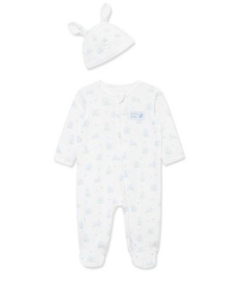 Baby Boys' My 1st Easter Bunny Printed Footie and Hat