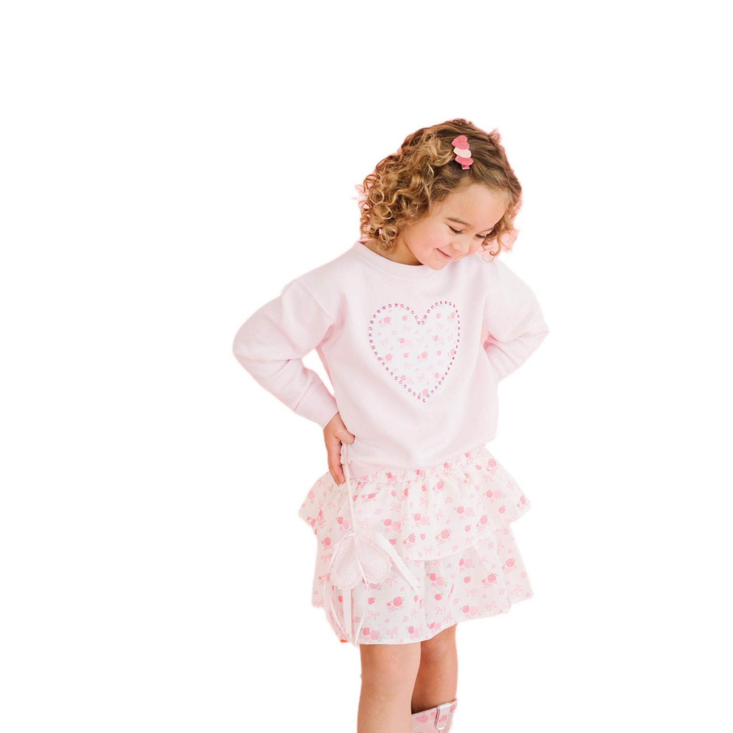 Big Girls Dainty Rose Skort