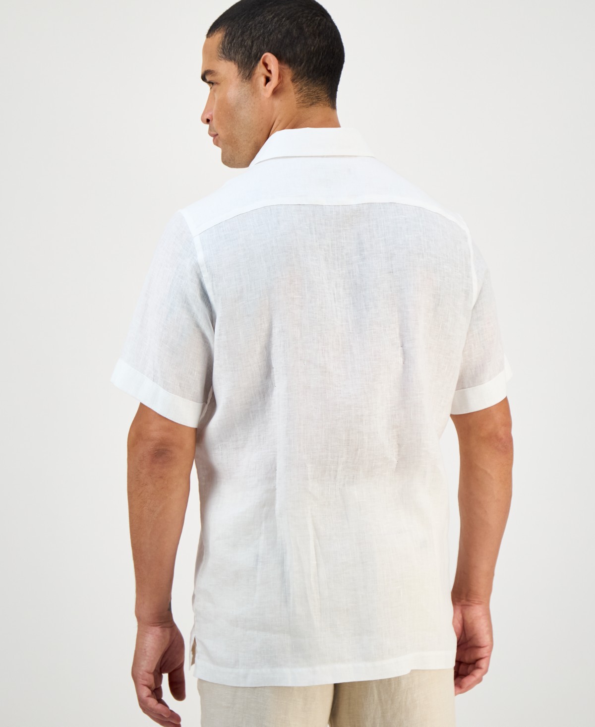 Мужские Club Room Men's 100% Linen Shirt — фото 5