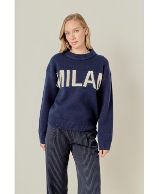 Women's Lettering Sweater