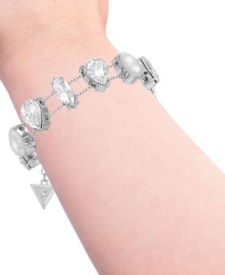 Imitation Pearl And Glass Stone Bracelet