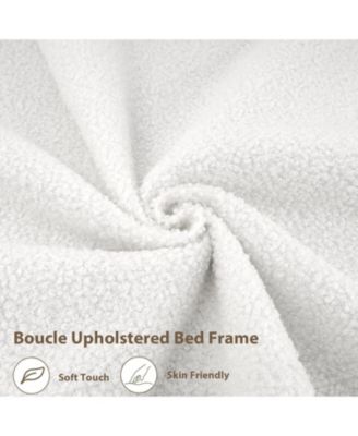 Upholstered Twin LED Platform Bed with 2-Tier Storage Headboard Charging Ports Drawer Metal Support Frame for Kids/Teens No Box Spring