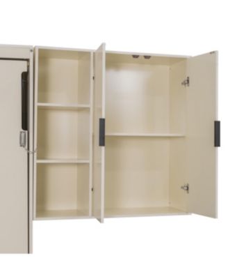 Streamdale Queen Wall Murphy Bed w/Hydraulic Storage, Sofa, Shelves, Drawers, LED/USB