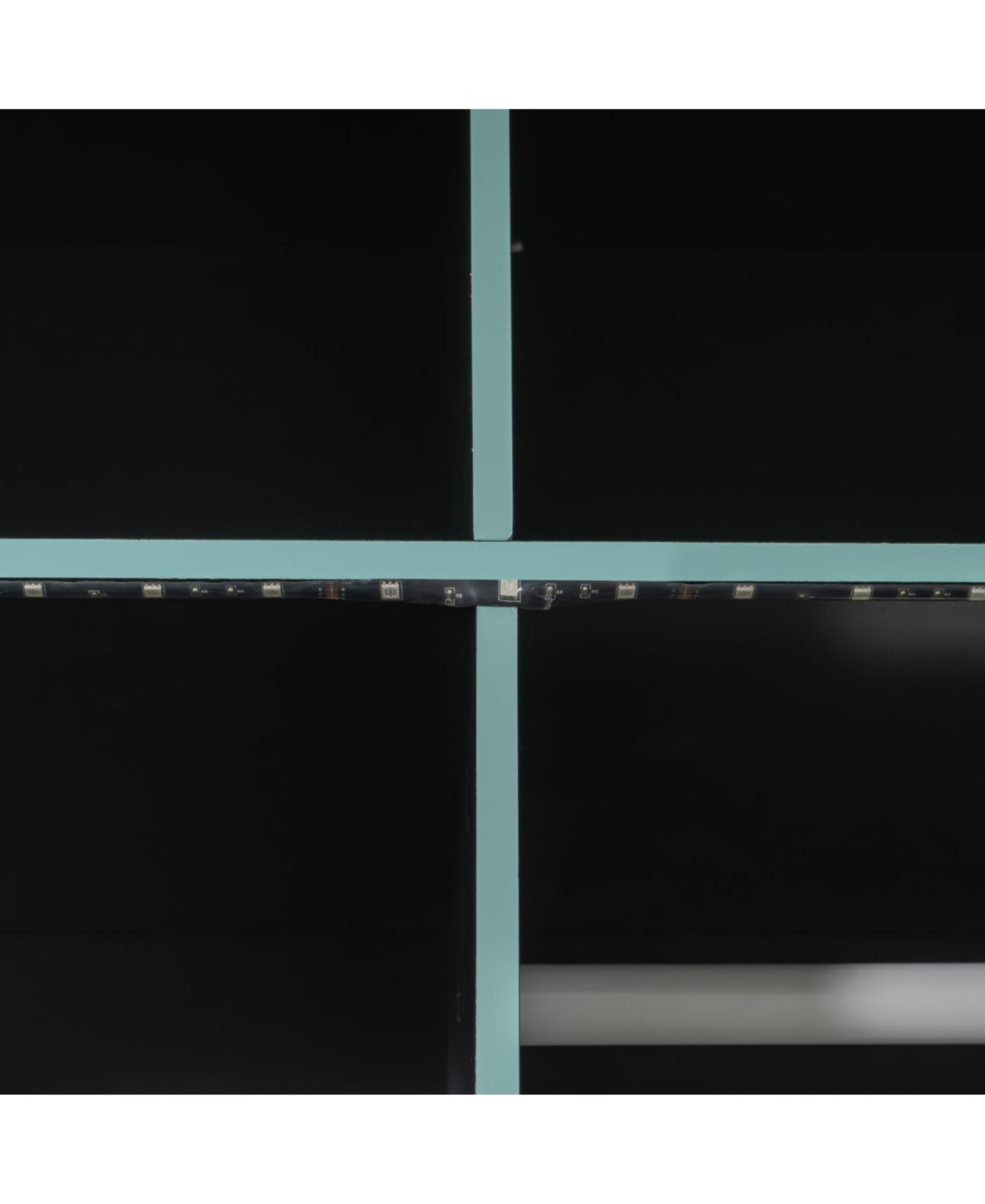 Streamdale Furniture Full Wood Loft Bed with Desk, Wardrobe, Storage & Rgb Lights