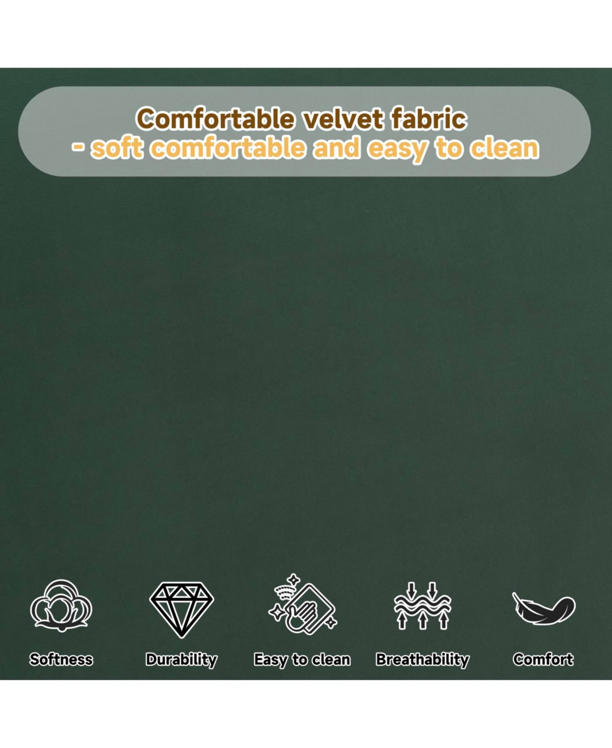 Streamdale Furniture Velvet Soft Bed - Light Luxury Queen Bed