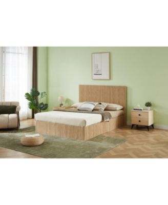 Queen Size Lift Up Storage Bed Frame with Hydraulic Storage