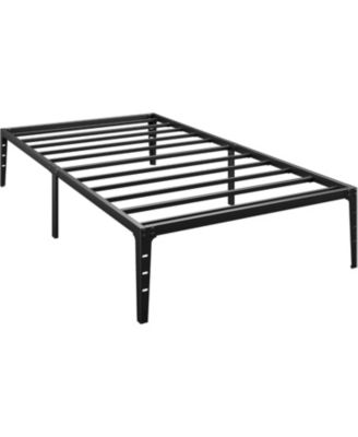 Twin Size 14 Inch Metal Platform Bed Frame with Under Bed Storage Heavy Duty Steel Slats
