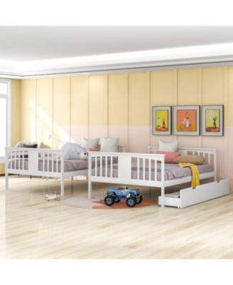 + Full Over Full + Wood + Drawers & Ladder + Bunk Bed