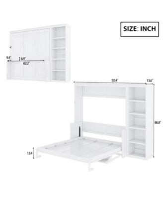Murphy Bed with Desk and Bookshelf