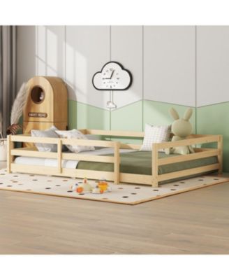 Montessori Floor Bed with Fence