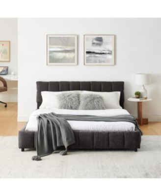 Queen Size Upholstered Bed with Storage Drawer