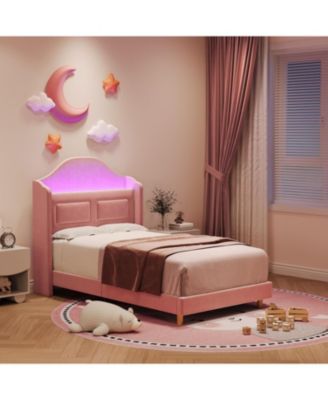 Easy Assembly Twin Size Bed Frame Space Saving, for Living Room, Guest Room