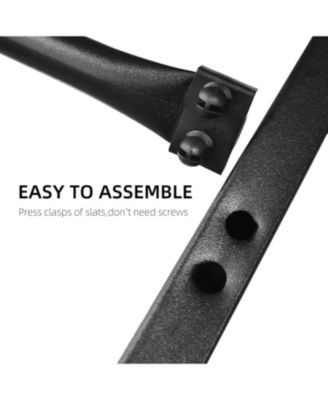 Easy Assembly Full Size Space-Saving for Living Room or Guest Room Platform Bed Frame