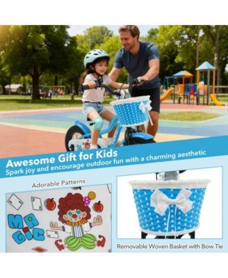 12 Inch Kids Bike with Training Wheels and Basket