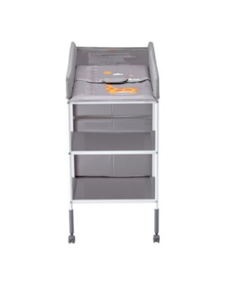 Portable Baby Changing Table with 3 Drawers and Wheels, Diaper Change Station