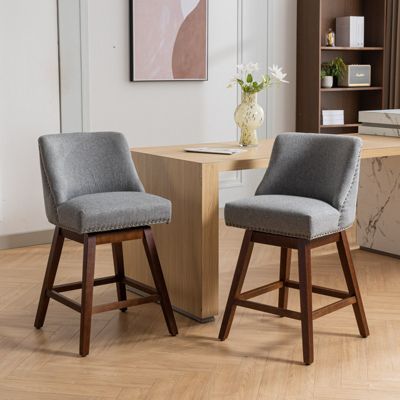Streamdale Ergonomic Swivel Chair with Curved Back and Cushioned Seat