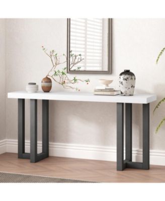 Geometric Console Table - Pine Legs