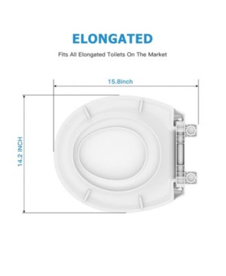 Toilet Seat, Round Toilet Seat with Toddler Seat Built in, Potty Training Toilet Seat Round Fits Both Adult and Child