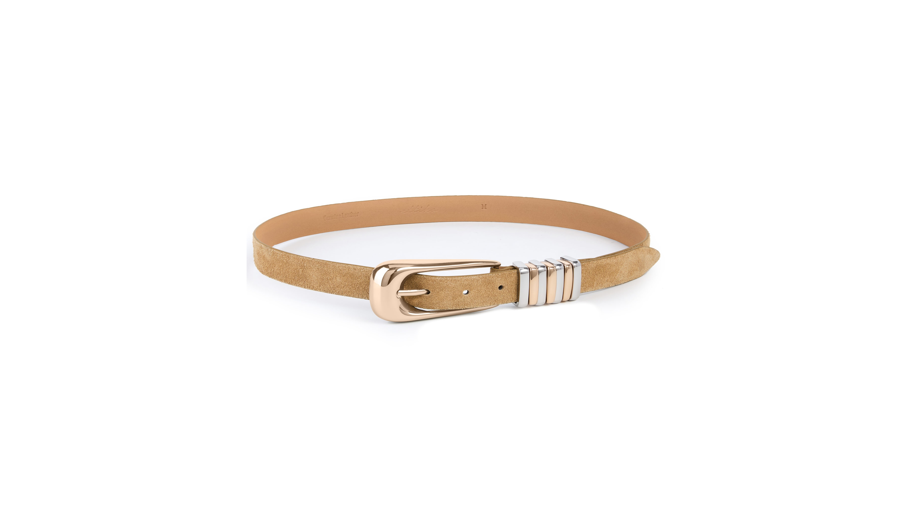 Ettika Metal Core Leather Belt