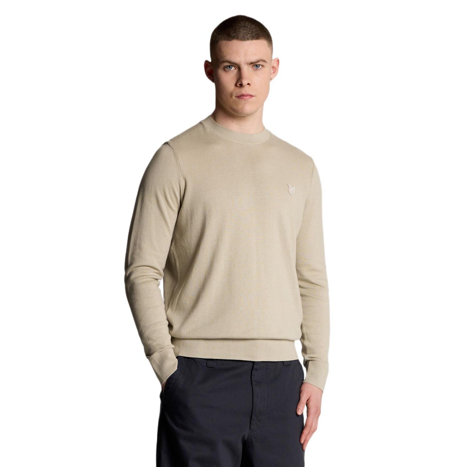 Men's Tonal Superfine Crew Neck Sweater