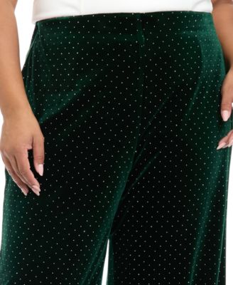 Plus Size Mid-Rise Straight Leg Pants
