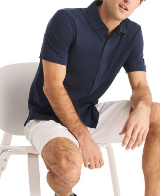 Men's Seersucker Short-Sleeve Shirt