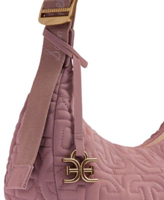 Ethyl Quilted Logo Medium Sling Crossbody Bag