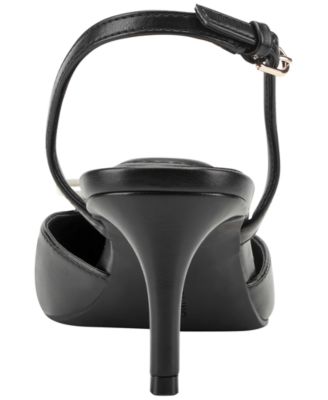 Women's Pracen Bow Slingback Kitten Heel Pumps