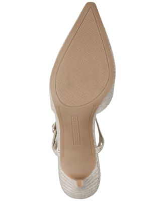 Women's Rose Ankle Strap Kitten Heel Pumps