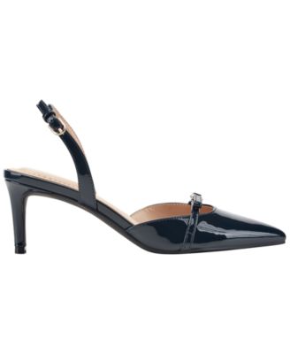 Women's Pracen Bow Slingback Kitten Heel Pumps