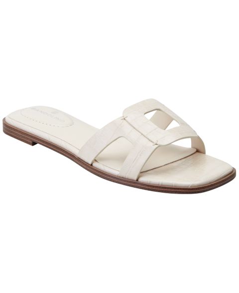 Женские сандалии Bandolino Vienma Square Toe Slide Flat, цвет: Слоновая кость