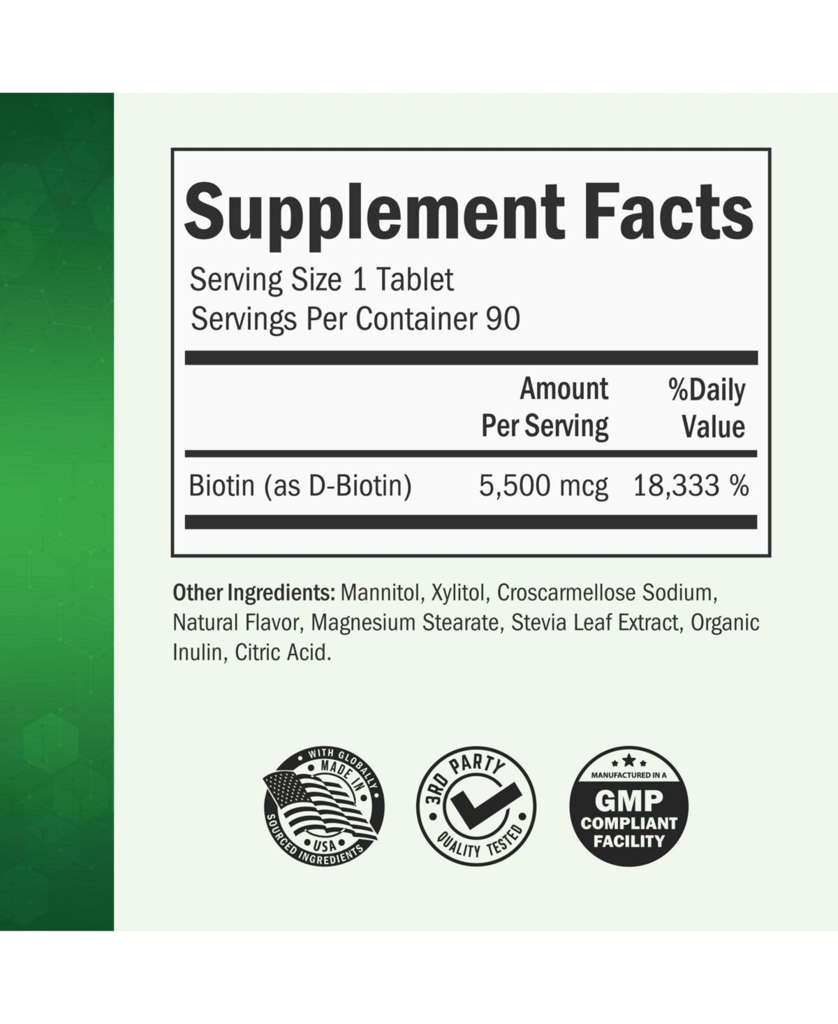 Bioschwartz Bariatric Biotin 90 Day Meltable Tablets, 90ct