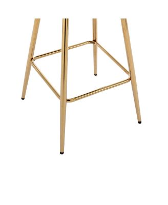 30 Inch Set of 2 Bar Stools Beige
