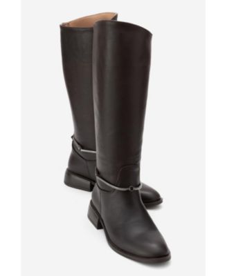 Forever & Always Women's Shoes Ansel Leather Riding Boot