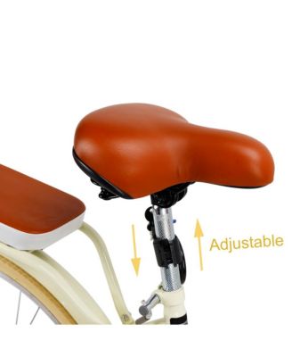 26-Inch Low Step Cruiser Bike with Passenger Seat & Dual Brakes, Free Bottle Holder