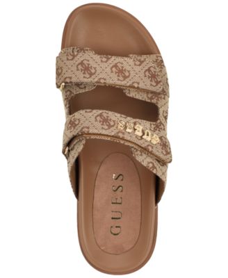 Womens Faxon Platform Lug Sole Footbed Sandals