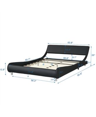 Streamdale LED Platform Bed Frame, Queen Size