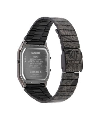 Unisex Japanese Quartz Liberty Limited Edition Black IP Stainless Steel Watch, 29.8mm
