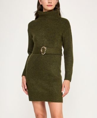 Juniors' Turtle Neck Sweater Dress