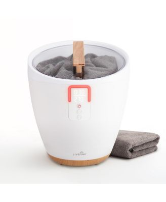 Towel Warmer, Small Bucket Style Towel Heater with LED Display, Adjustable Timer, & More!