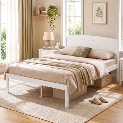Full Platform Bed w/ Storage Headboard, Charging Station, Trundle & Drawers