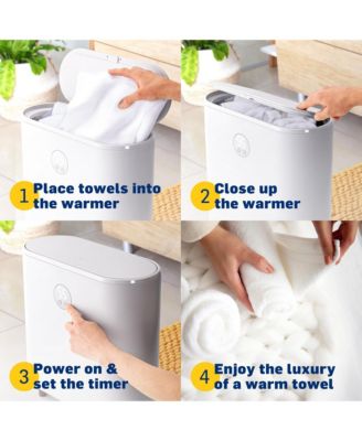 Towel Warmer, Large Bucket Style Towel Heater with LED Display - Fits Two 40"x70” Towels